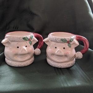 Yule Hog Mugs (set of 2)
